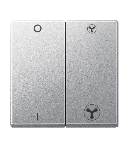 Merten Klawisz System M łącznika wentylatora aluminium