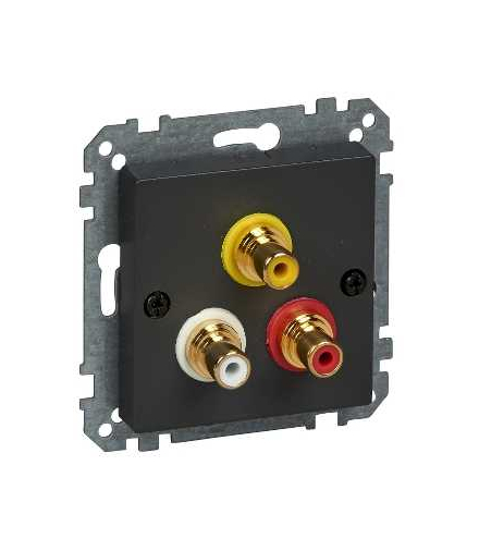 Merten Gniazdo wtykowe złącza audio/wideo, antracyt, system M