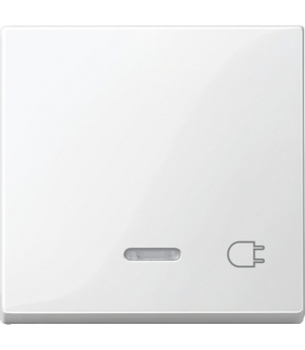 Merten Klawisz z lampką sygnalizacyjną z ozn. „gniazdo”, B.P, P, Sys M