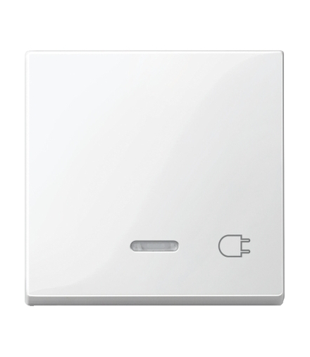 Merten Klawisz z lampką sygnalizacyjną z ozn. „gniazdo”, B.P, P, Sys M