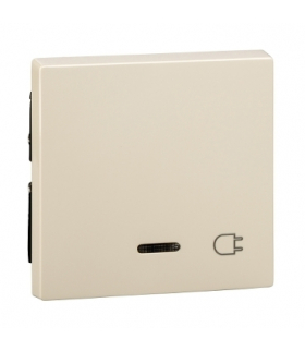 Merten Klawisz pojedynczy z oznaczeniem wtyczka z lampką sygnalizacyjną Sys. M