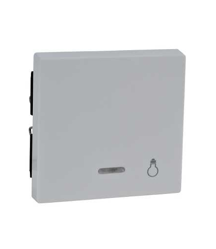 Merten System M, klawisz z lampką sygnalizacyjną z oznaczeniem „światło”, biel polarna