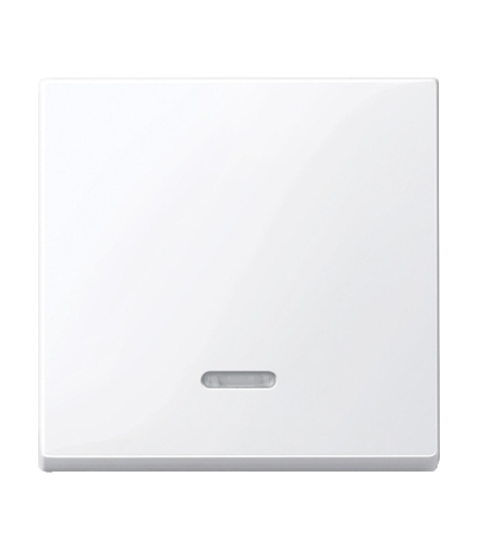 Merten Klawisz System M pojedynczy z okienkiem sygnalizacyjnym biały active