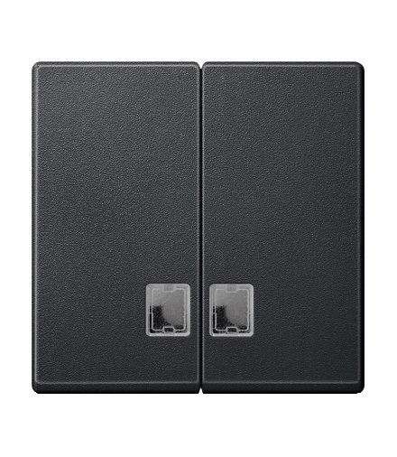 Merten Klawisz System M podwójny duże okienko antracytowy