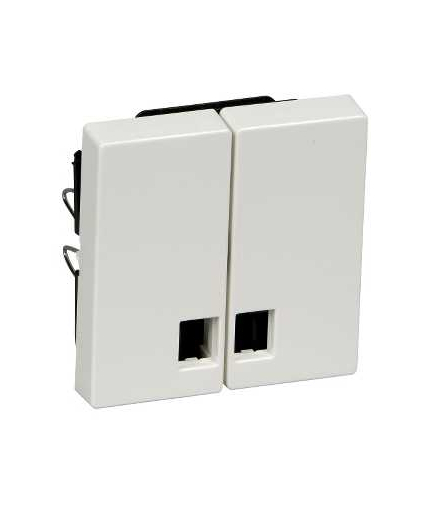 Merten Klawisz System M podwójny duże okienko biały polarny