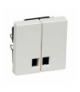 Merten Klawisz System M podwójny duże okienko biały polarny