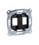 Merten Płytki montażowe do gniazda modułowego, czarny