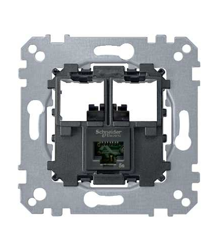 Merten Mechanizm gniazda teleinformatycznego komputerowe 1xRJ45 kat 6 utp