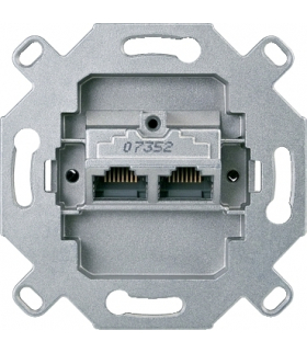 Merten Mechanizm gniazd RJ45 8/8, kat. 6, kremowy