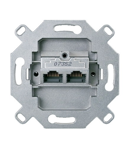 Merten Mechanizm gniazd RJ45 8/8, kat. 6, kremowy