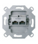 Merten Mechanizm gniazd RJ45 8/8, kat. 6, kremowy