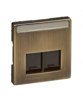 Merten Płytka centralna gniazd 2XRJ45,SE, M.ANT.S.D.