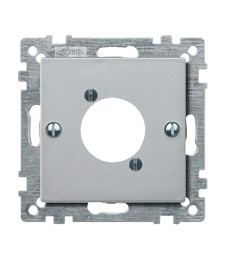 Merten Płytka centralna złącza audio XLR, aluminium, system M