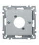 Merten Płytka centralna złącza audio XLR, aluminium, system M
