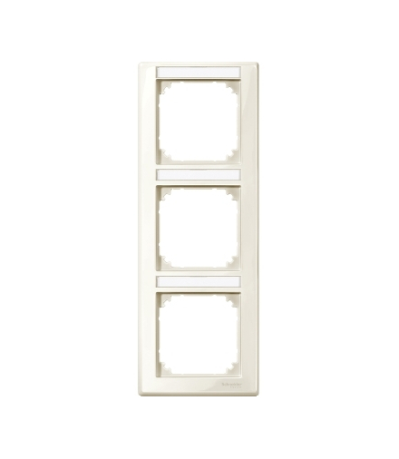 Merten Ramka M-Smart z polem opisowym potrójna pionowa kremowy