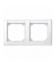 Merten Ramka M-Smart z polem opisowym podwójna pozioma biały polarny