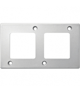 Merten Wandaloodporny - Ramka podwójna aluminium