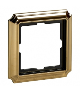 Merten Ramka Antique pojedyncza mosiądz polerowany