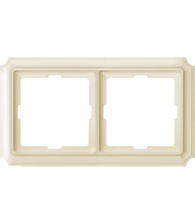 Merten Ramka Antique podwójna kremowy