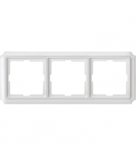 Merten Ramka Antique potrójna biały polarny