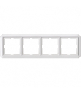 Merten Ramka Antique czterokrotna biały polarny