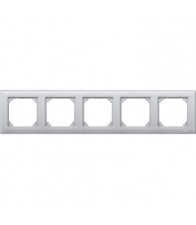 Merten Ramka M-Plan pięciokrotna aluminium