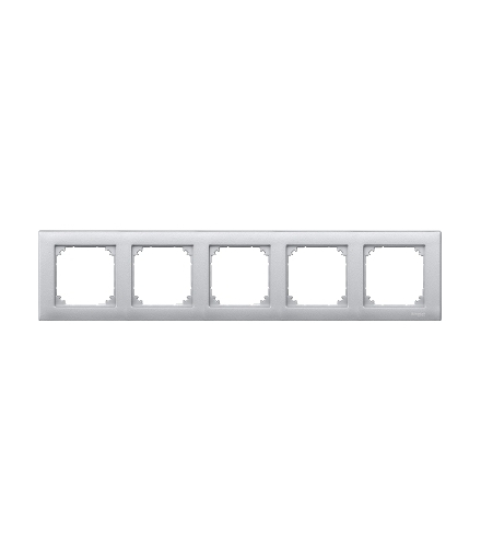 Merten Ramka M-Plan pięciokrotna aluminium