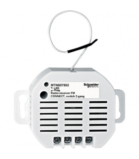 Merten Connect Mechanizm odbiornik podwójny 230VAC 6A