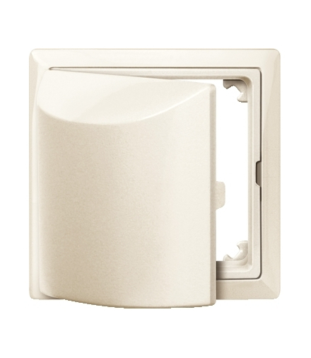 Merten Płytka centralna z pokrywą uchylną System D gniazda DIN41524 kremowy