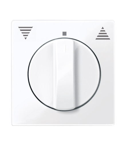 Merten Płytka centralna System M żaluzjowy obrotowy biały active