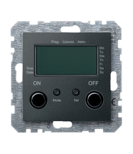 Merten System M, łącznik czasowy, antracyt