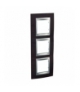 Unica Top Ramka 3-krotna pionowa wenge Schneider MGU66.006V.0M3