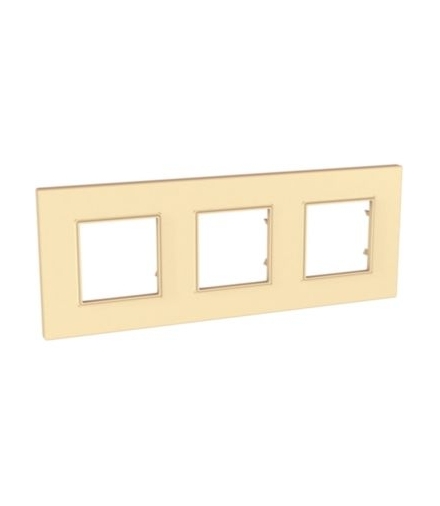 Unica Quadro Ramka 3-krotna cukierkowa Schneider MGU4.706.36