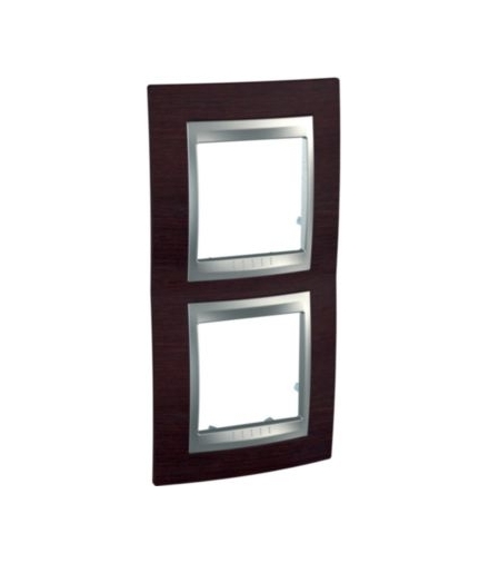 Unica Top Ramka 2-krotna pionowa wenge Schneider MGU66.004V.0M3