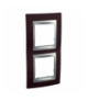 Unica Top Ramka 2-krotna pionowa wenge Schneider MGU66.004V.0M3