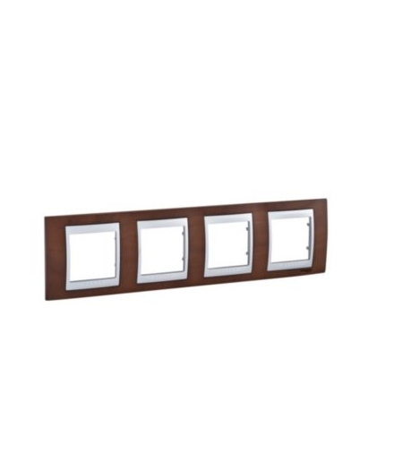 Unica Top Ramka 4-krotna pozioma tobacco Schneider MGU66.008.0M4