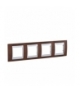 Unica Top Ramka 4-krotna pozioma tobacco Schneider MGU66.008.0M4