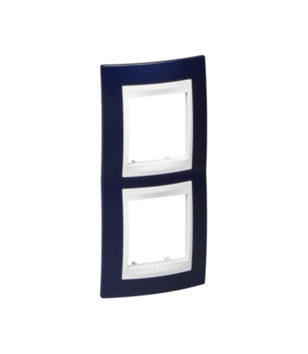 Unica Plus Ramka 2-krotna pionowa błękit indygo Schneider MGU6.004V.842
