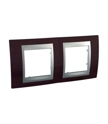 Unica Top Ramka 2-krotna pozioma wenge Schneider MGU66.004.0M3