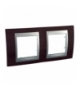 Unica Top Ramka 2-krotna pozioma wenge Schneider MGU66.004.0M3