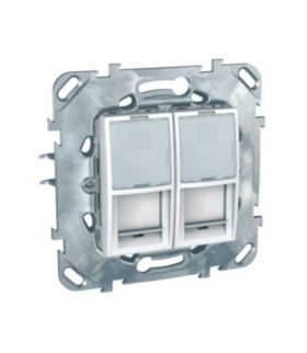 Unica Płytka centralna 2x RJ45 Schneider MGU50.6161.18Z