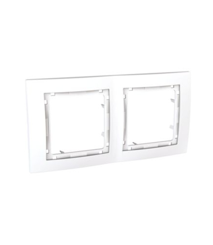 Unica Colors Ramka 2-krotna biały Schneider MGU4.004.18