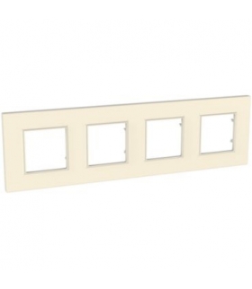 Unica Quadro Ramka 4-krotna perłowa Schneider MGU4.708.35