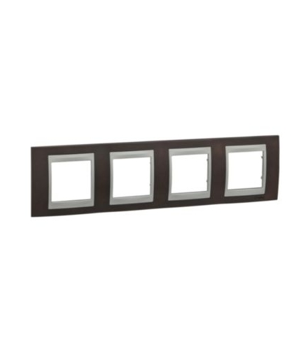 Unica Top Ramka 4-krotna pozioma wenge Schneider MGU66.008.0M3