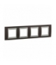 Unica Top Ramka 4-krotna pozioma wenge Schneider MGU66.008.0M3
