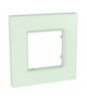 Unica Quadro Ramka 1-krotna zielona Schneider MGU2.702.17