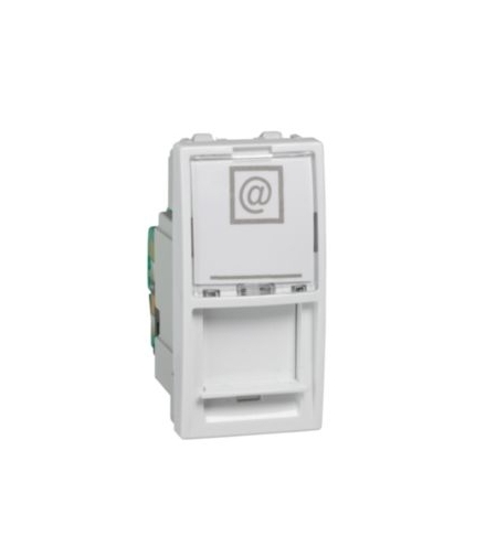 Unica, gniazdo RJ45 kat.5e, 1 moduł, biel polarna Schneider MGU3.410.18