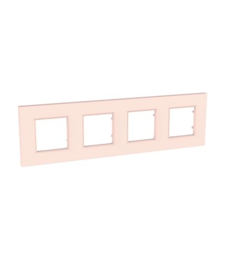 Unica Quadro Ramka 4-krotna łososiowa Schneider MGU4.708.37