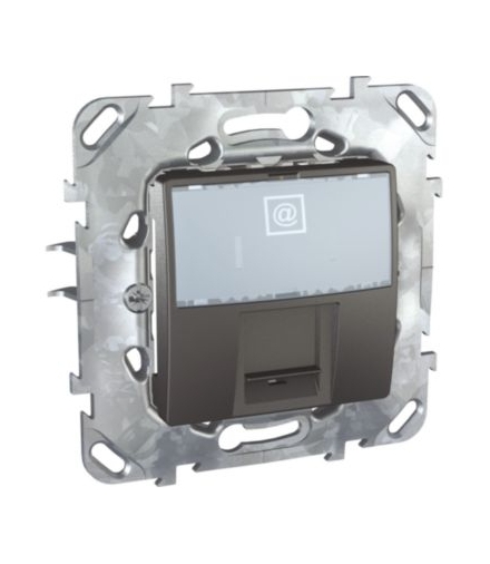 Unica Class, gniazdo komputerowe RJ45 kat.5 UTP, grafit Schneider MGU50.421.12Z