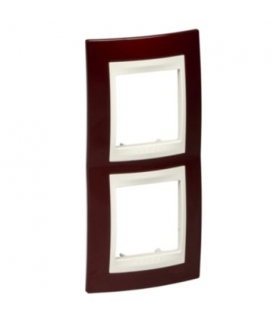 Unica Plus Ramka 2-krotna pionowa lazur karminowy Schneider MGU6.004V.551